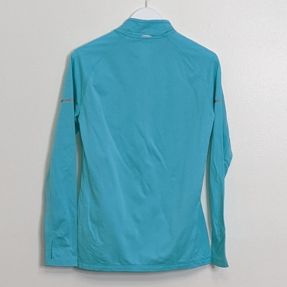 Adidas Running Women's Blue Pullover Size Medium Quarter Zip - Picture 6 of 8